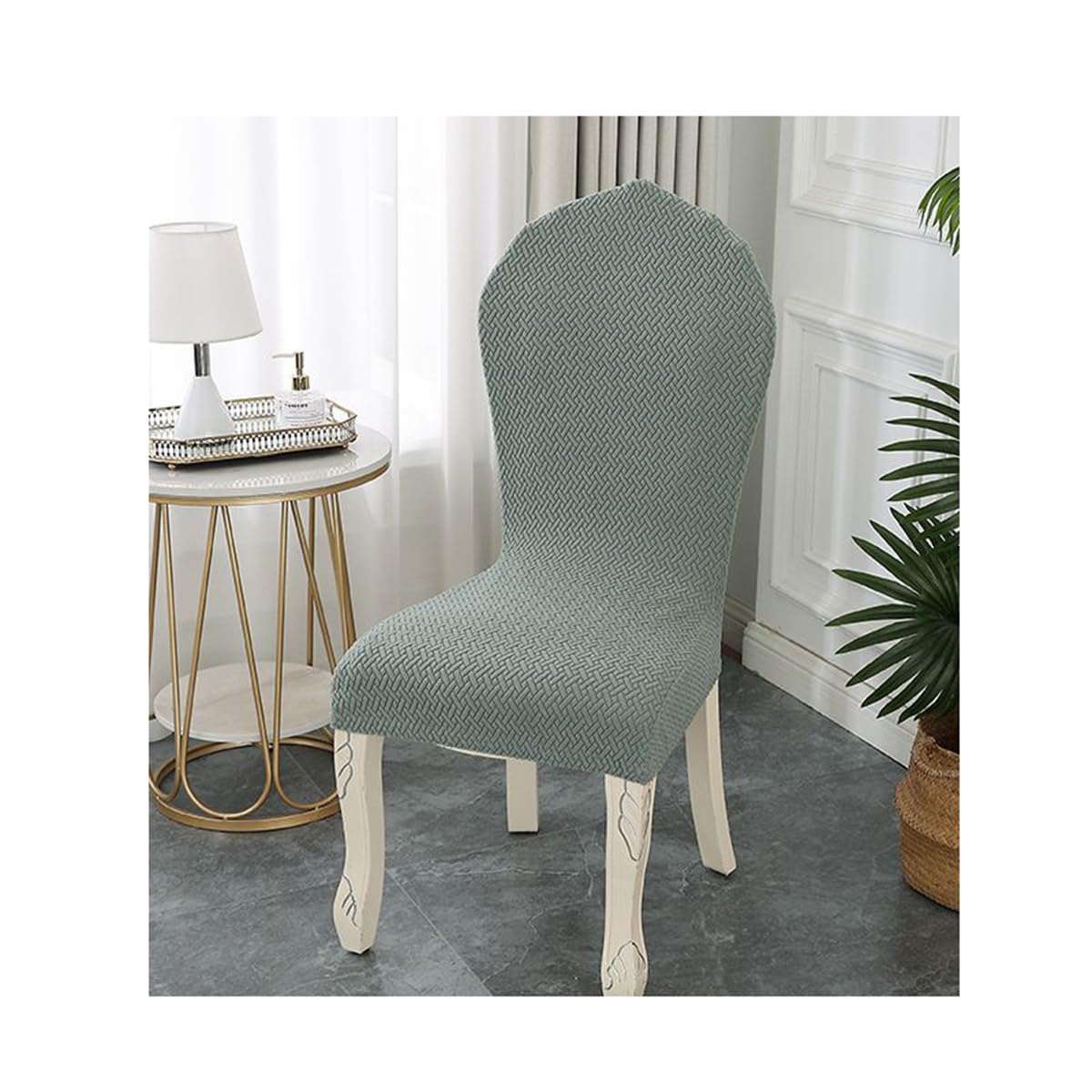 XGANGM Round Back Dining Chairs Covers Set of 2/4 Upholstered